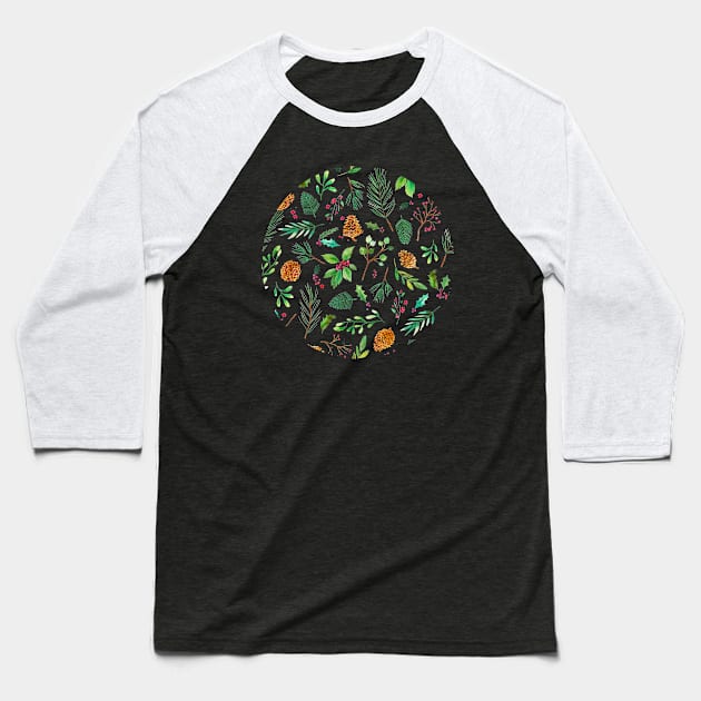 Christmas Blackest Baseball T-Shirt by ninoladesign